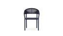Azzurro Living Crete Stackable Dining Chair With Graphite Cushion (Qty 6)