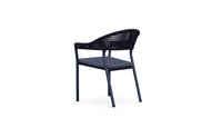 Azzurro Living Crete Stackable Dining Chair With Graphite Cushion (Qty 6)