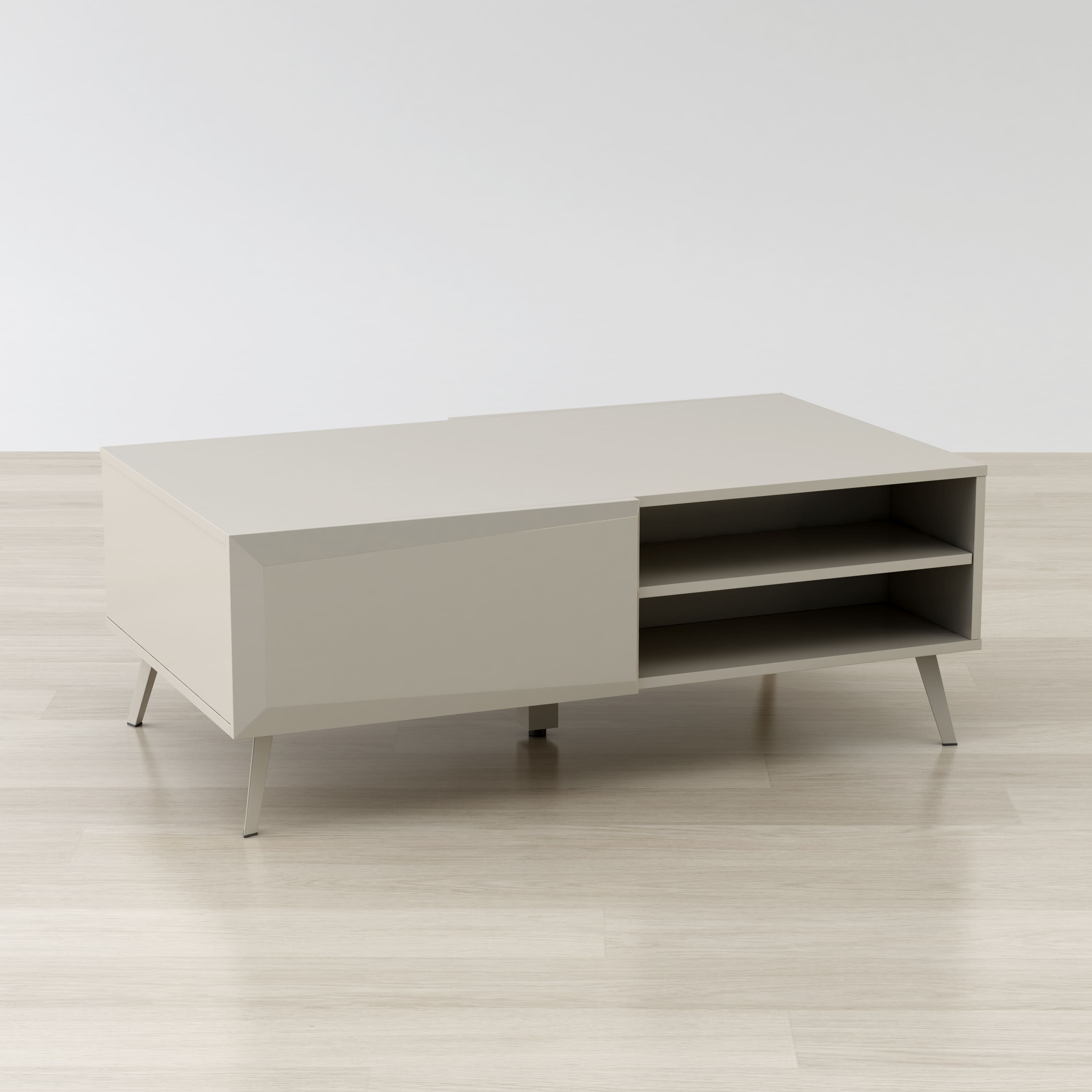 Anderson Teak Altus 43" Coffee Table Gloss White/Grey