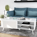 Anderson Teak Altus 43" Coffee Table Gloss White/Grey