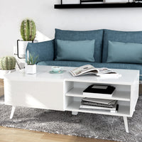 Anderson Teak Altus 43" Coffee Table Gloss White/Grey