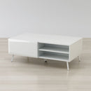 Anderson Teak Altus 43" Coffee Table Gloss White/Grey