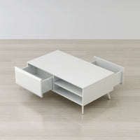 Anderson Teak Altus 43" Coffee Table Gloss White/Grey