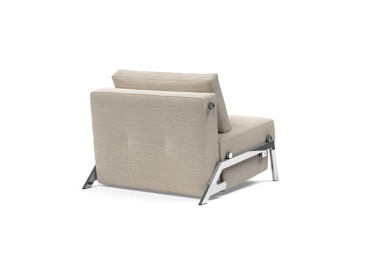 Innovation Living Cubed Queen Size Sofa Bed With Chrome Legs