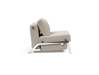 Innovation Living Cubed Queen Size Sofa Bed With Chrome Legs