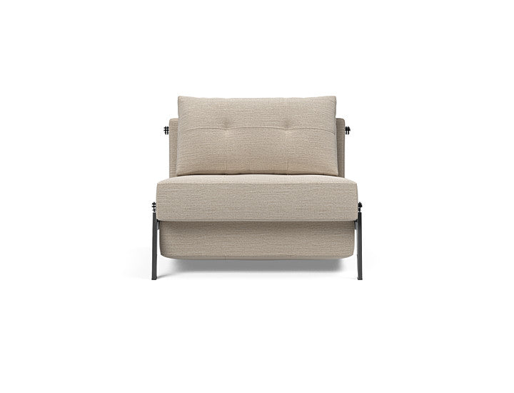 Innovation Living Cubed Queen Size Sofa Bed With Chrome Legs