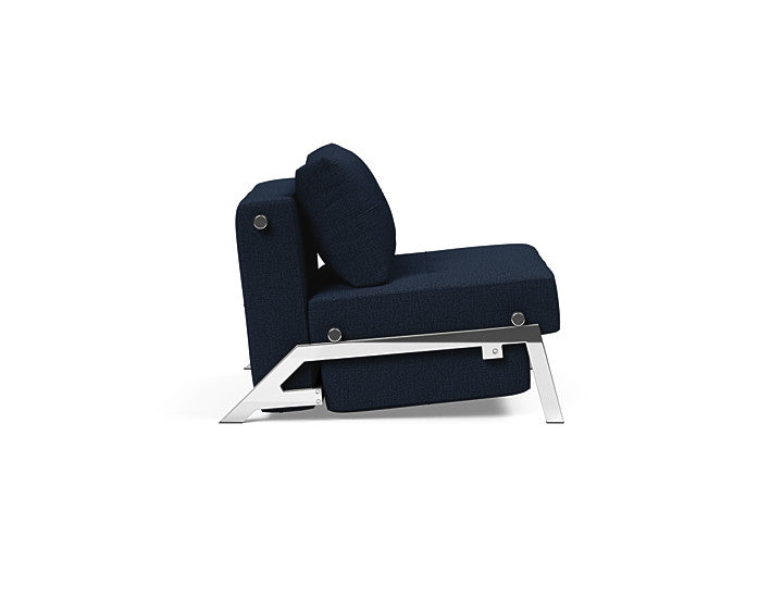 Innovation Living Cubed Queen Size Sofa Bed With Chrome Legs
