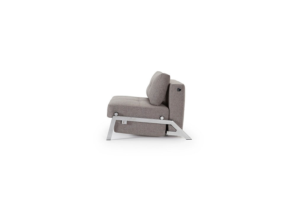 Innovation Living Cubed Queen Size Sofa Bed With Chrome Legs