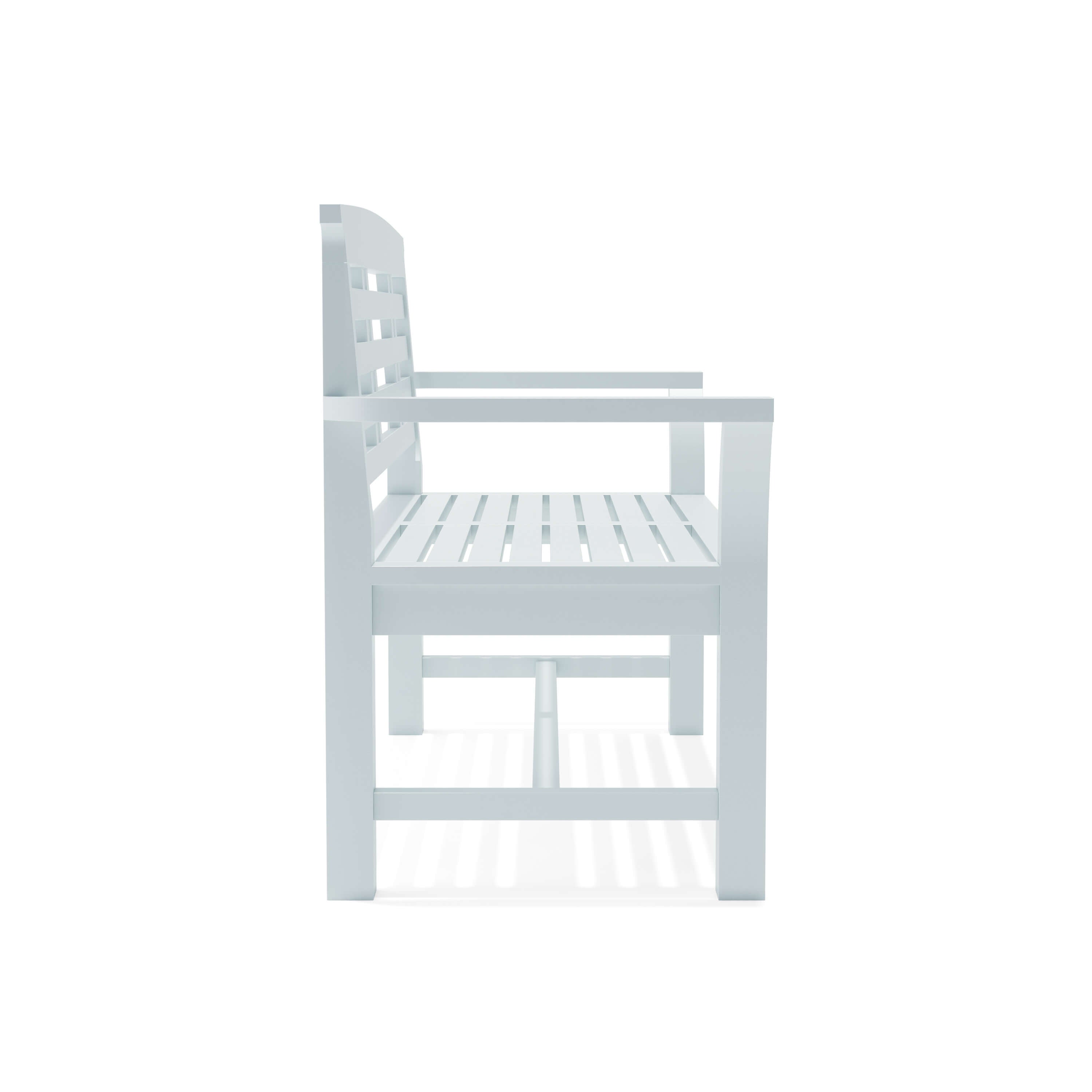 Anderson Teak Sakura 2-Seater Teak Bench In White Finish