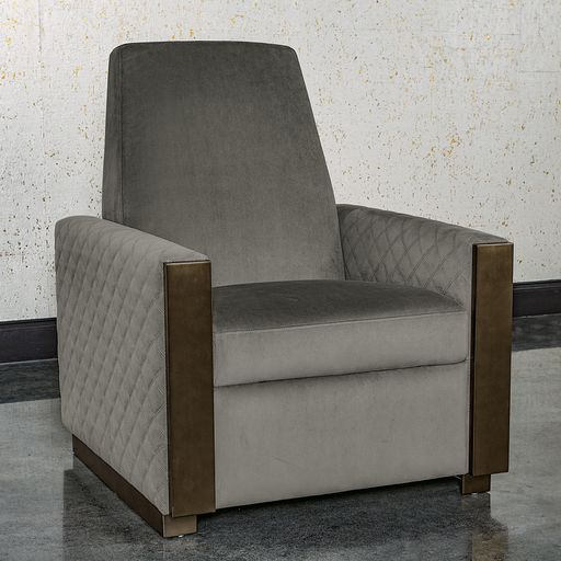 Sunpan Elvina Recliner - Antonio Charcoal