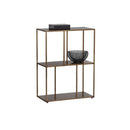 Sunpan Eiffel Low Bookcase Antique Brass in Small / Medium / Large