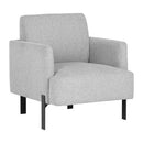Sunpan Lorilyn Lounge Chair - Belfast Heather Grey / Danny Sage Green