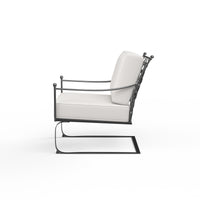 Sunset West Provence Wrought Iron Club Rocker with Cushion