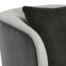 Sunpan Garry Lounge Chair - San Remo Winter Cloud / Diamond Mummy
