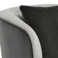 Sunpan Garry Lounge Chair - San Remo Winter Cloud / Diamond Mummy