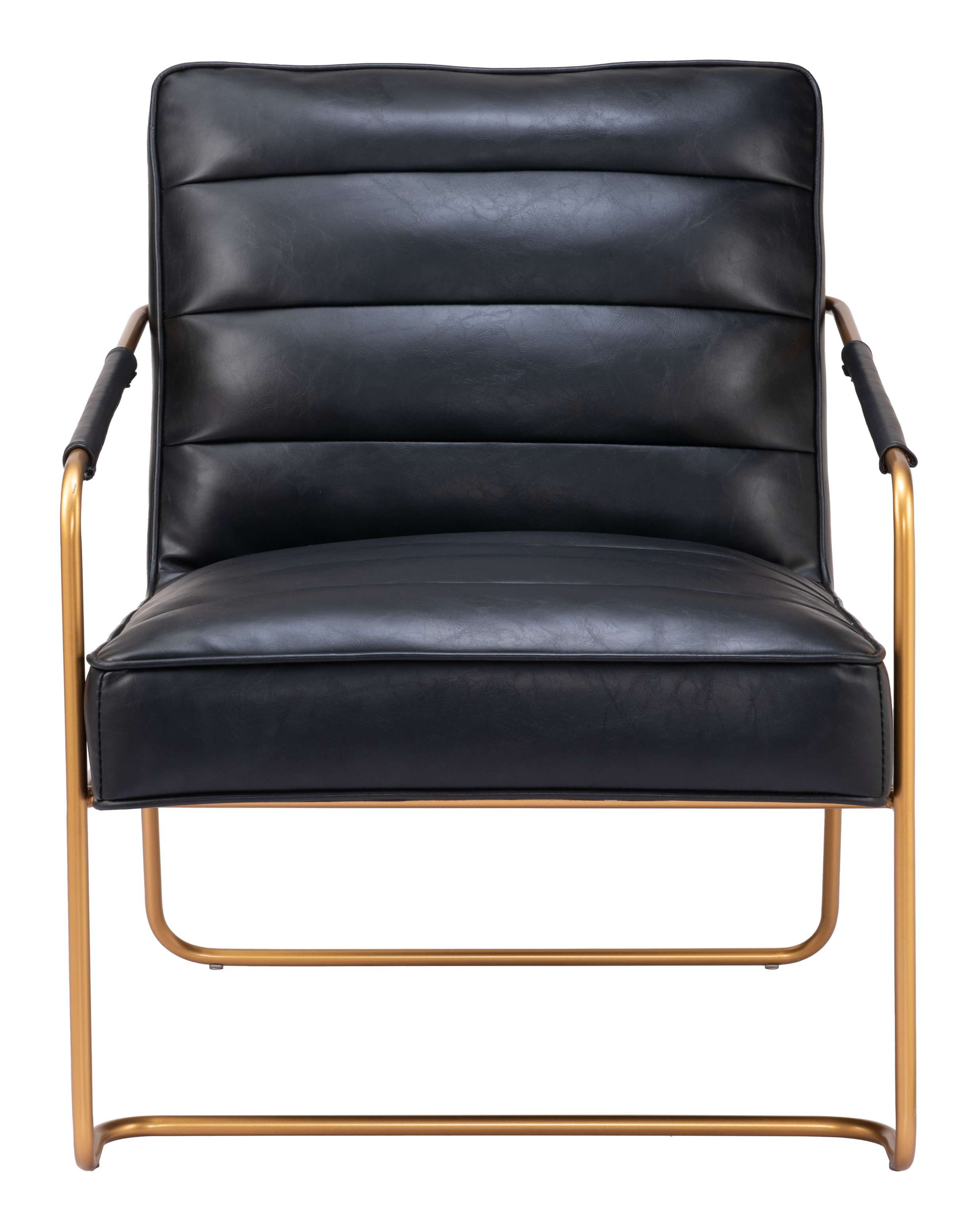 Zuo Modern Dallas Accent Chair Vintage in Black/Brown