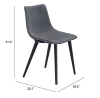 Daniel Dining Chair in Vintage Brown/Vintage Black/Gray