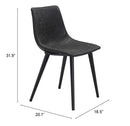 Daniel Dining Chair in Vintage Brown/Vintage Black/Gray