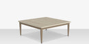 DecoScapes Danish Aluminum 40'' Wide Square Large Coffee Table