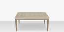DecoScapes Danish Aluminum 40'' Wide Square Large Coffee Table