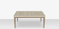DecoScapes Danish Aluminum 40'' Wide Square Large Coffee Table