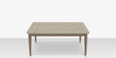 DecoScapes Danish Aluminum 40'' Wide Square Large Coffee Table