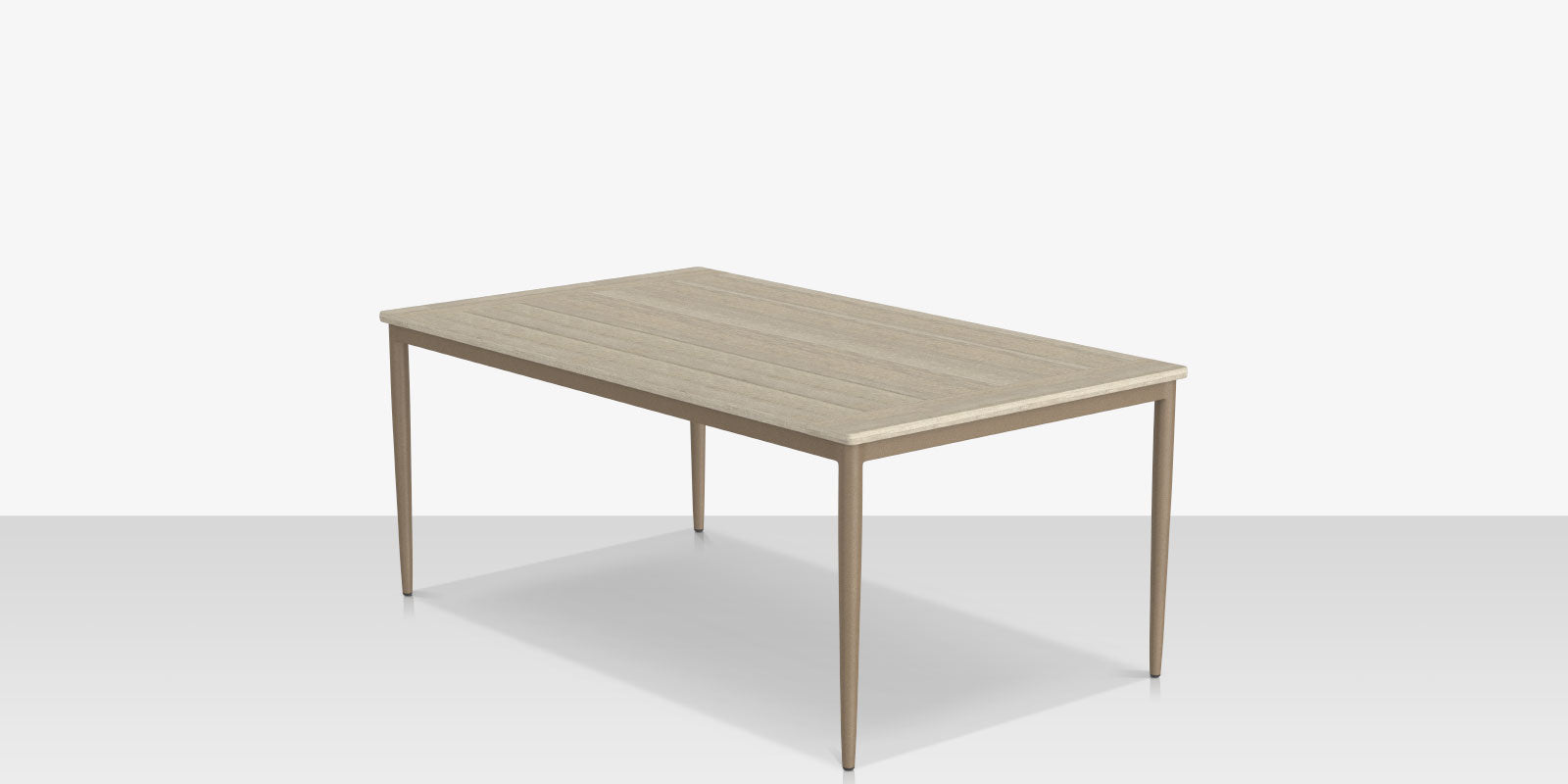 DecoScapes Danish Aluminum Rectangular Dining Table