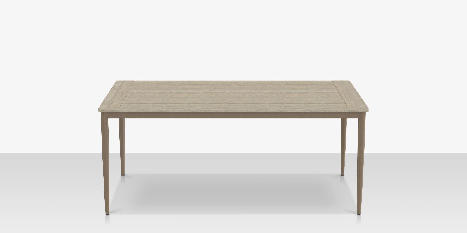 DecoScapes Danish Aluminum Rectangular Dining Table