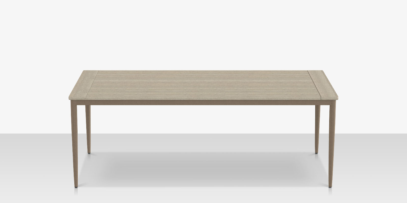 DecoScapes Danish Aluminum Rectangular Dining Table
