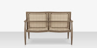 DecoScapes Furniture Danish Aluminum Sling Strap Loveseat