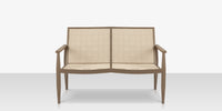 DecoScapes Furniture Danish Aluminum Sling Strap Loveseat