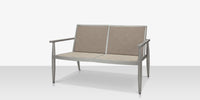 DecoScapes Furniture Danish Aluminum Sling Strap Loveseat
