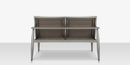 DecoScapes Furniture Danish Aluminum Sling Strap Loveseat