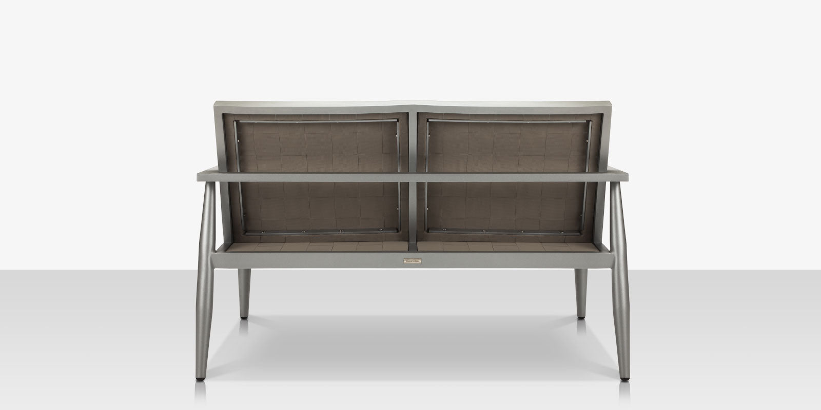 DecoScapes Furniture Danish Aluminum Sling Strap Loveseat