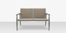 DecoScapes Furniture Danish Aluminum Sling Strap Loveseat