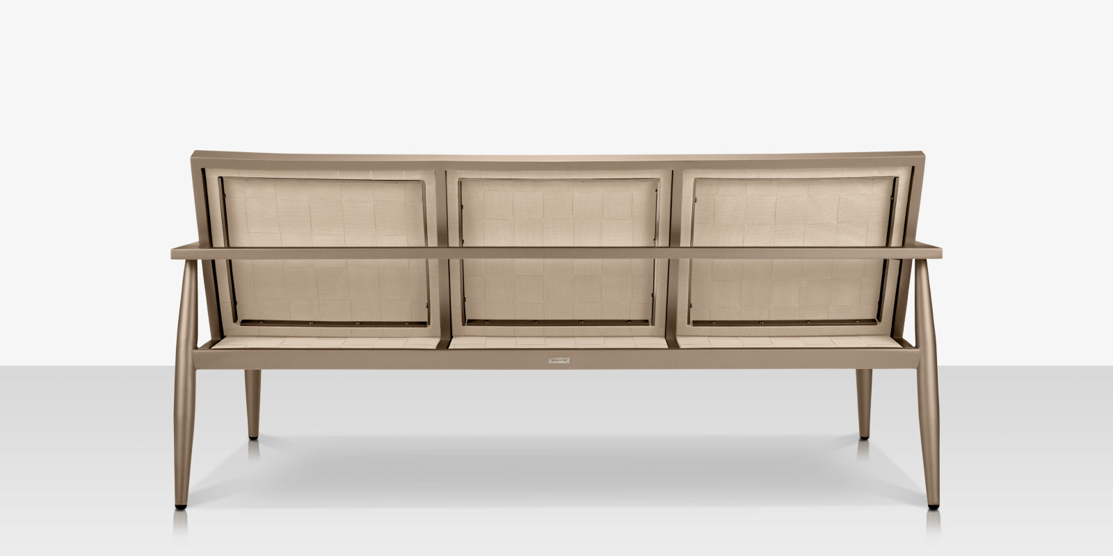 DecoScapes Danish Aluminum Sling Strap Sofa