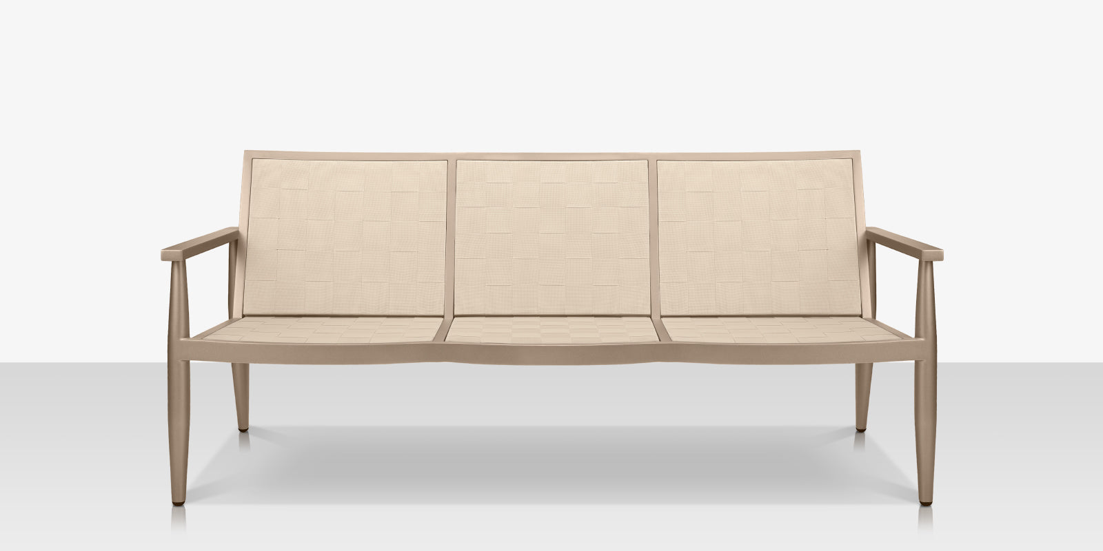 DecoScapes Danish Aluminum Sling Strap Sofa