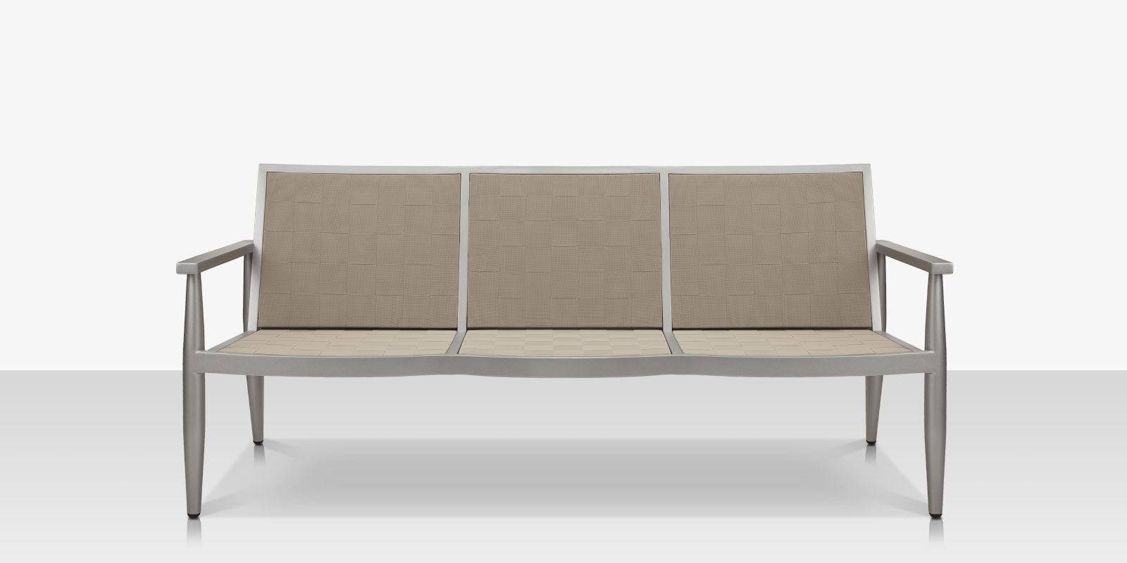 DecoScapes Danish Aluminum Sling Strap Sofa