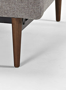 Innovation Living Dublexo Sofa With Arms in Dark Wood/Stainless Steel