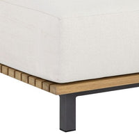 Sunpan Geneve Modular Armless Chair in Palazzo Cream