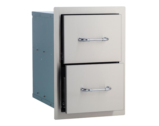 Bull BBQ Double Drawer - Stainless Steel