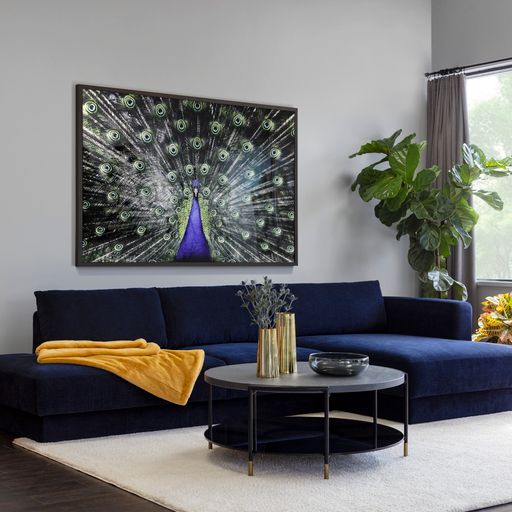 Sunpan Tecoma Sofa Chaise - Raf - Danny Cream / Danny Navy