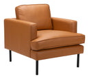 Zuo Modern Decade Armchair in Brown/Vintage Gray