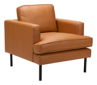 Zuo Modern Decade Armchair in Brown/Vintage Gray