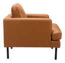 Zuo Modern Decade Armchair in Brown/Vintage Gray