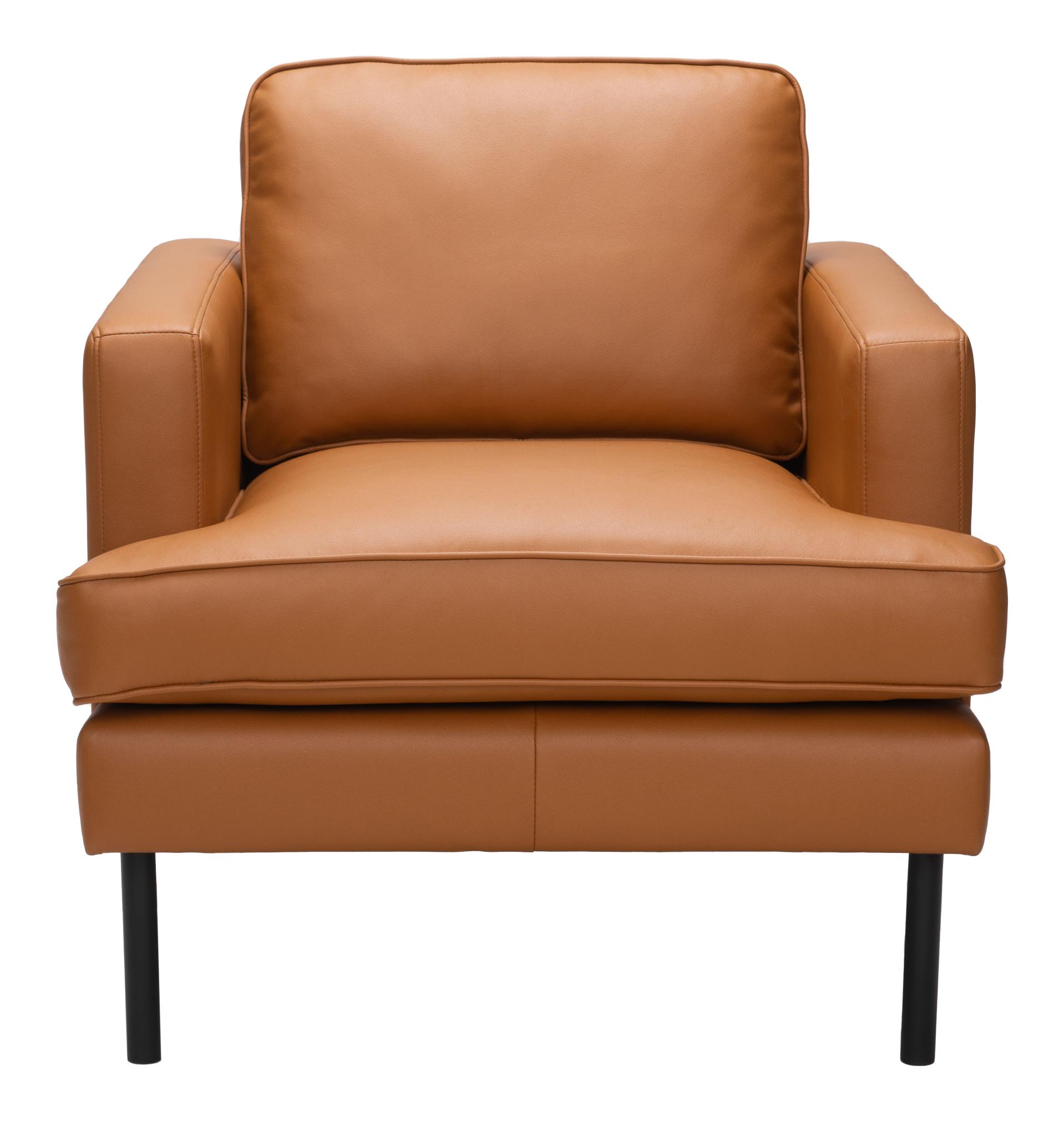 Zuo Modern Decade Armchair in Brown/Vintage Gray