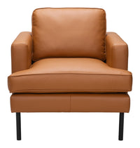 Zuo Modern Decade Armchair in Brown/Vintage Gray