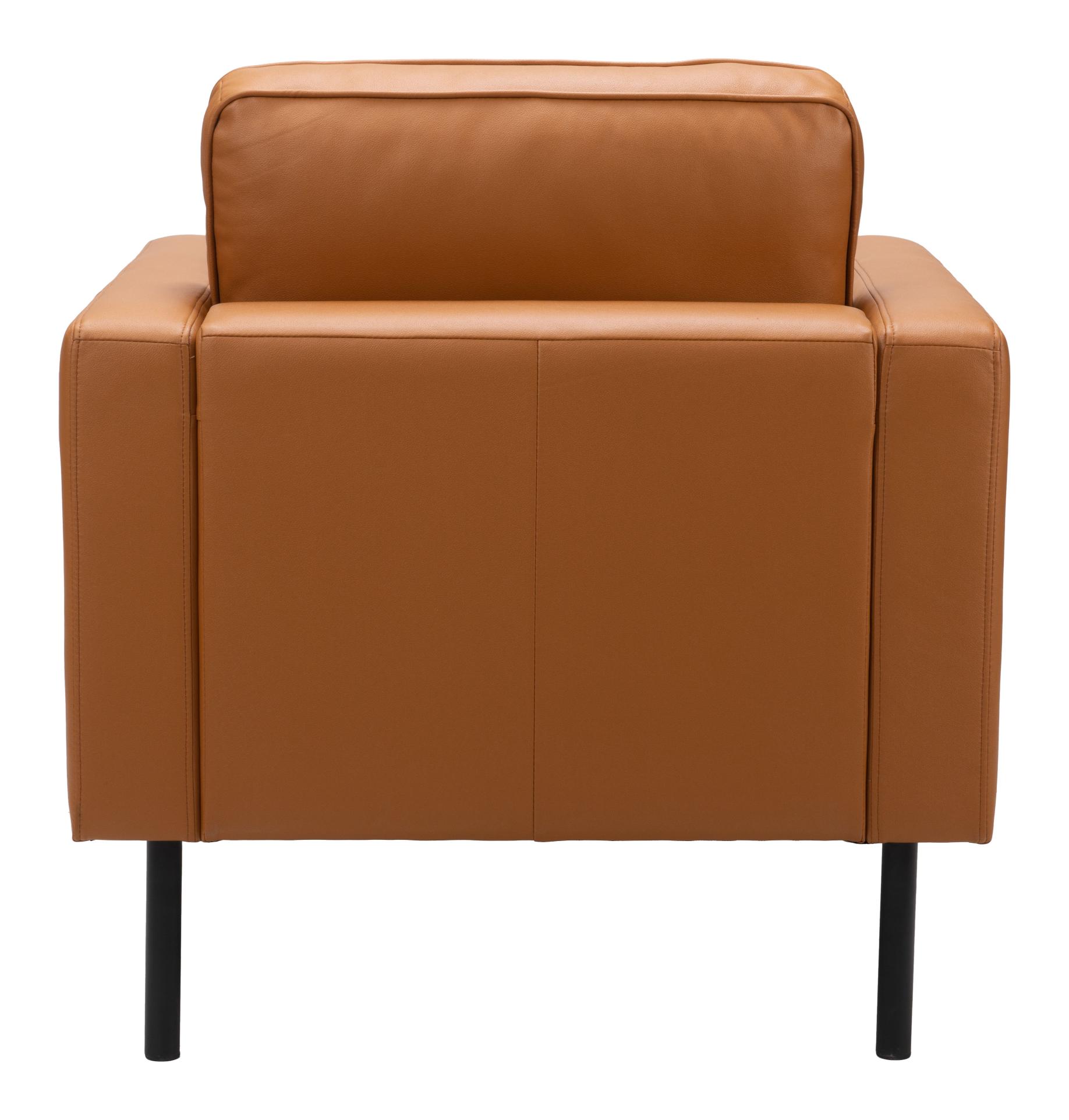 Zuo Modern Decade Armchair in Brown/Vintage Gray