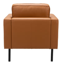 Zuo Modern Decade Armchair in Brown/Vintage Gray