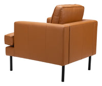 Zuo Modern Decade Armchair in Brown/Vintage Gray